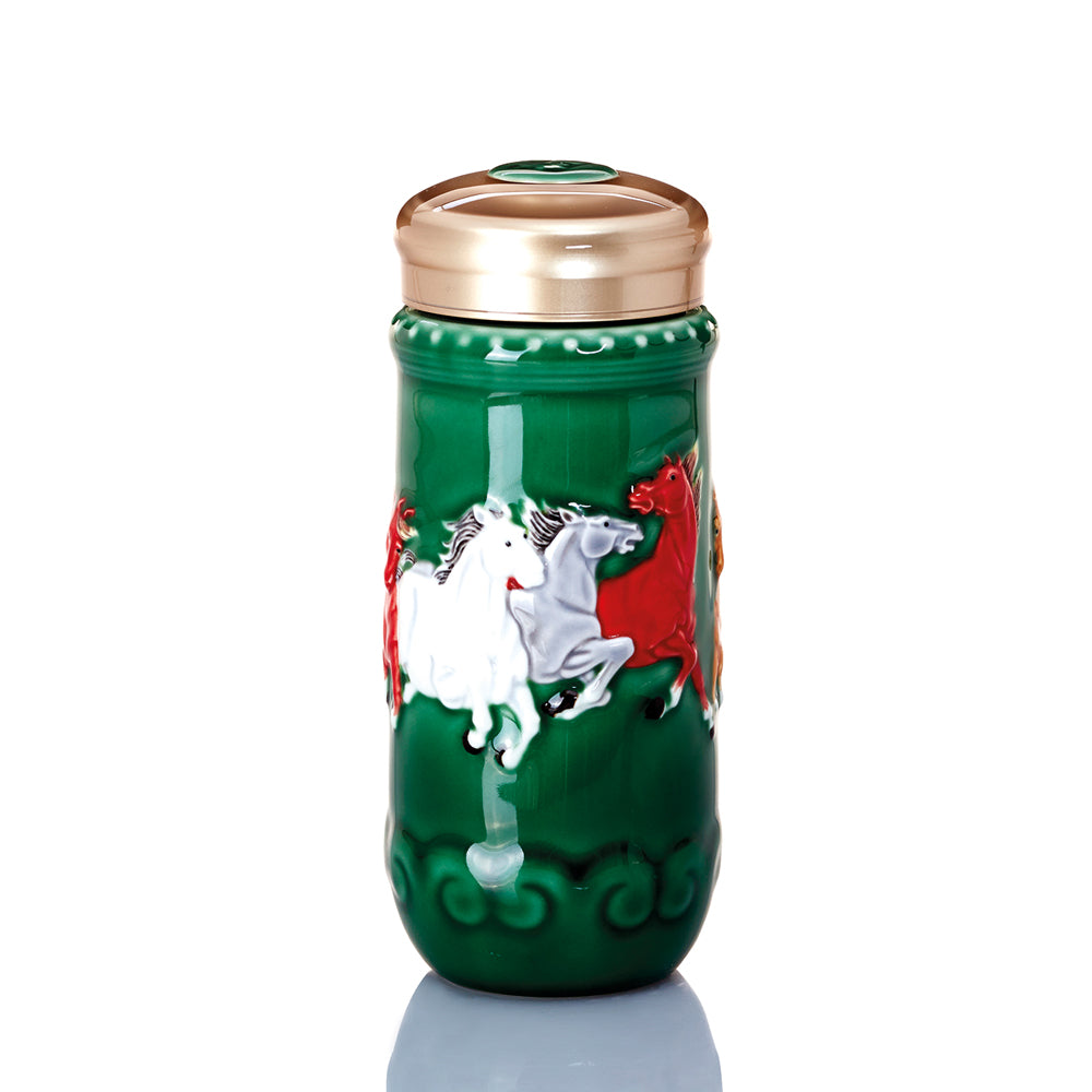 Running Horses Tumbler