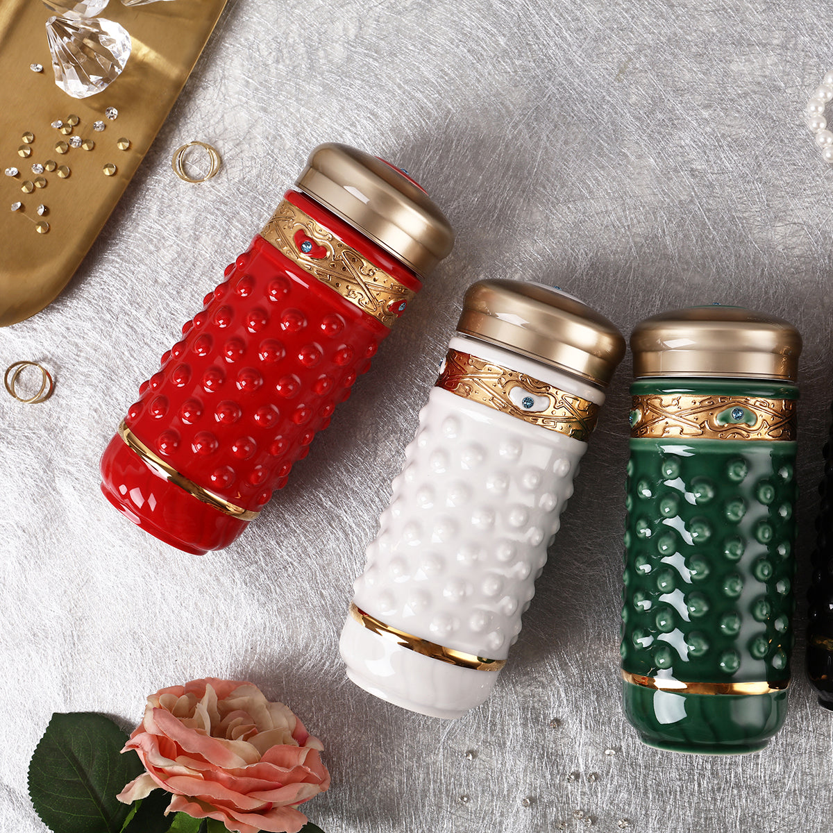 Qian Kun Imperial Crystal Travel Mug