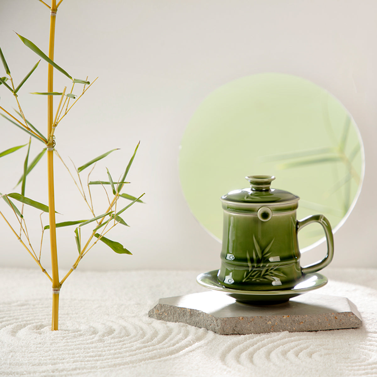 Bamboo Gentleman Tea Cup Set