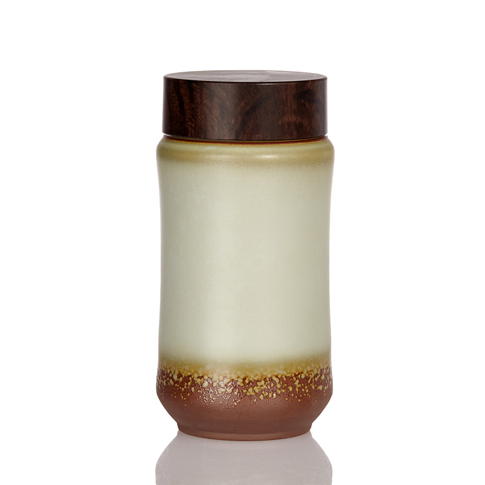 Liven Clay Smile Curve Tumbler with Walnut Lid