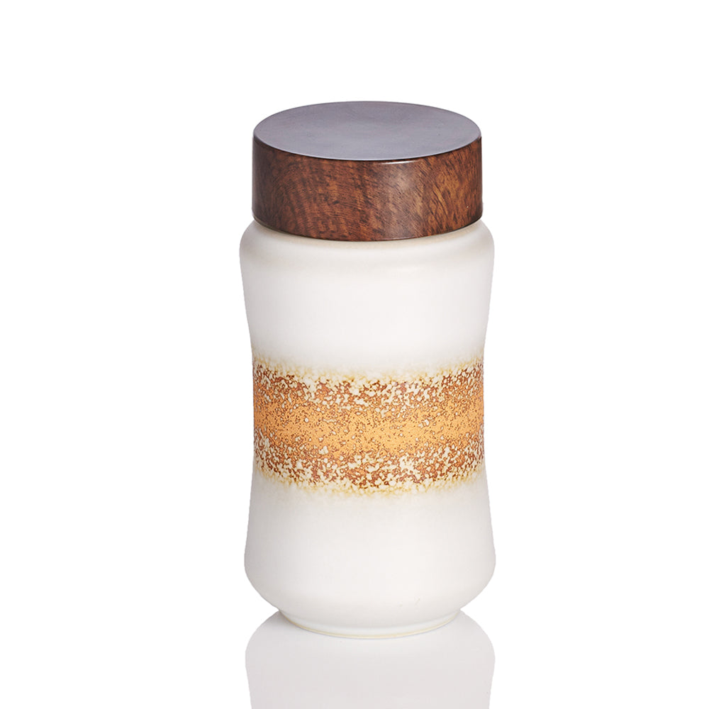 Liven Clay Smile Curve Tumbler with Walnut Lid