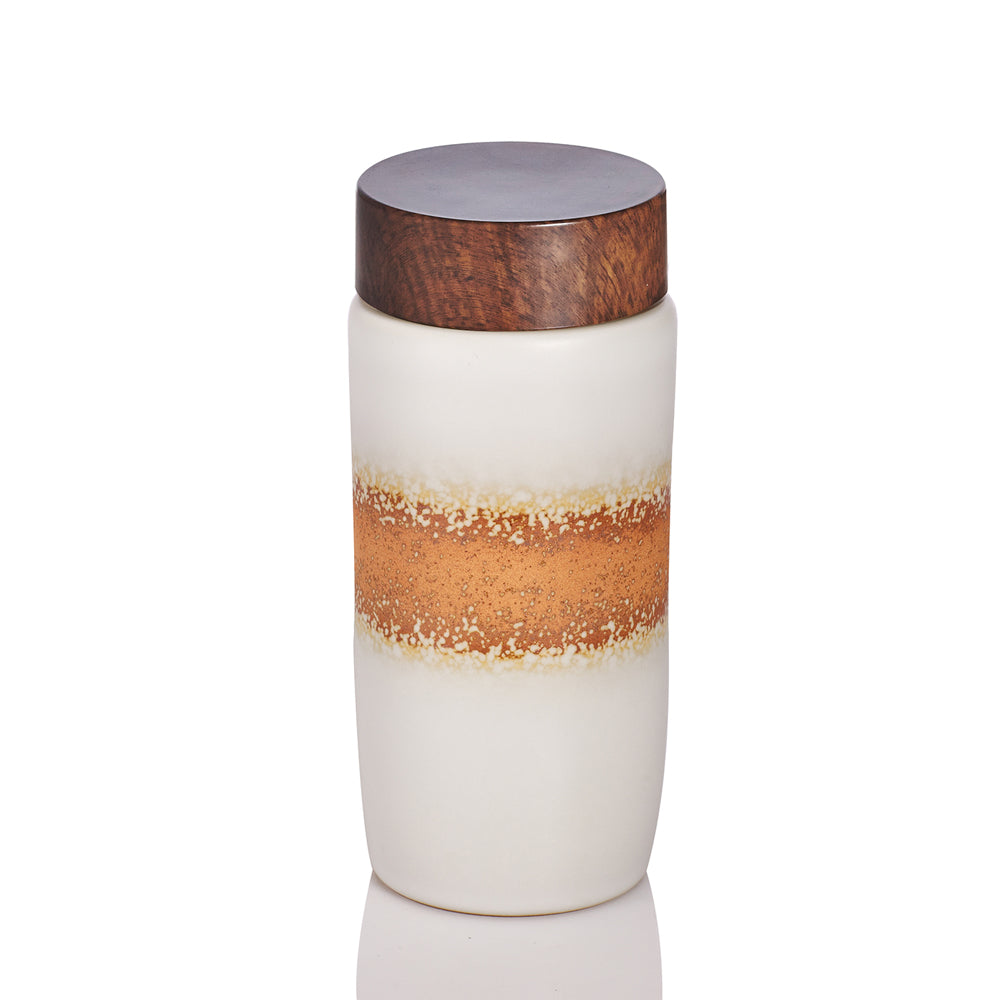 Liven Clay Cheer Up Tumbler with Walnut Lid