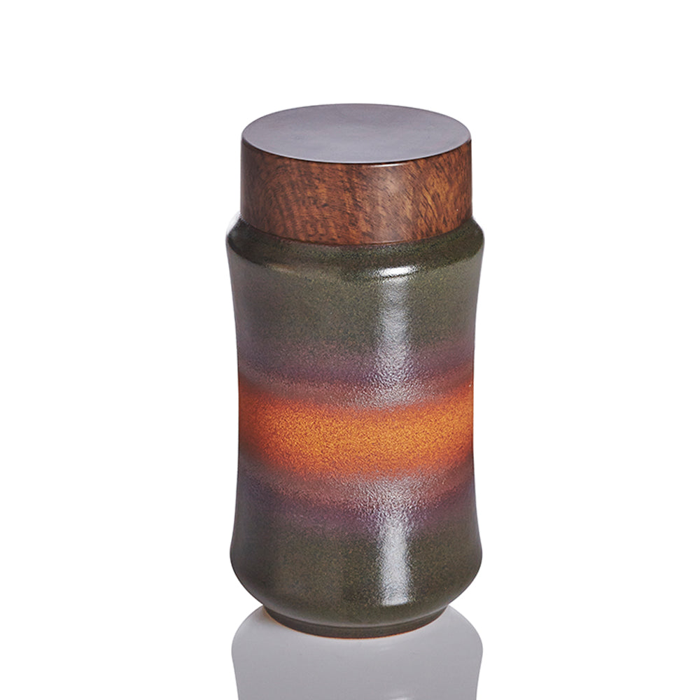 Liven Clay Smile Curve Tumbler with Walnut Lid