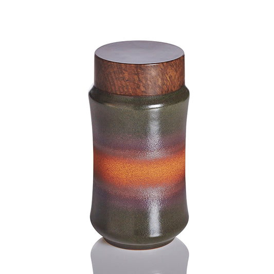 Liven Clay Smile Curve Tumbler with Walnut Lid