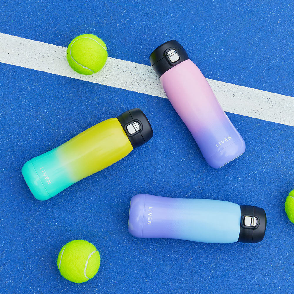Liven Glow Rainbow™ Ceramic-Coated Water Bottle – 17 oz