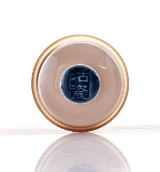 Acrylic Resin Lid with Ceramic Emblem