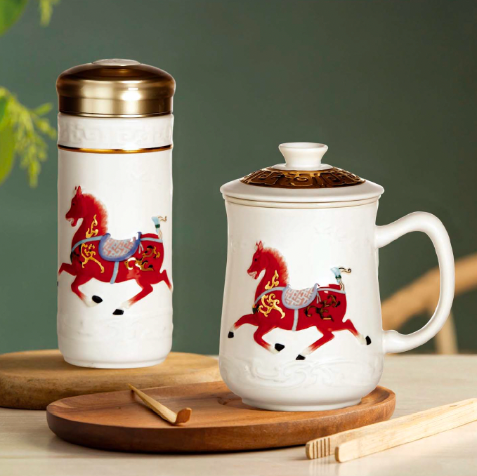 Prosperous Steeds Heritage Tea Mug Set Collection