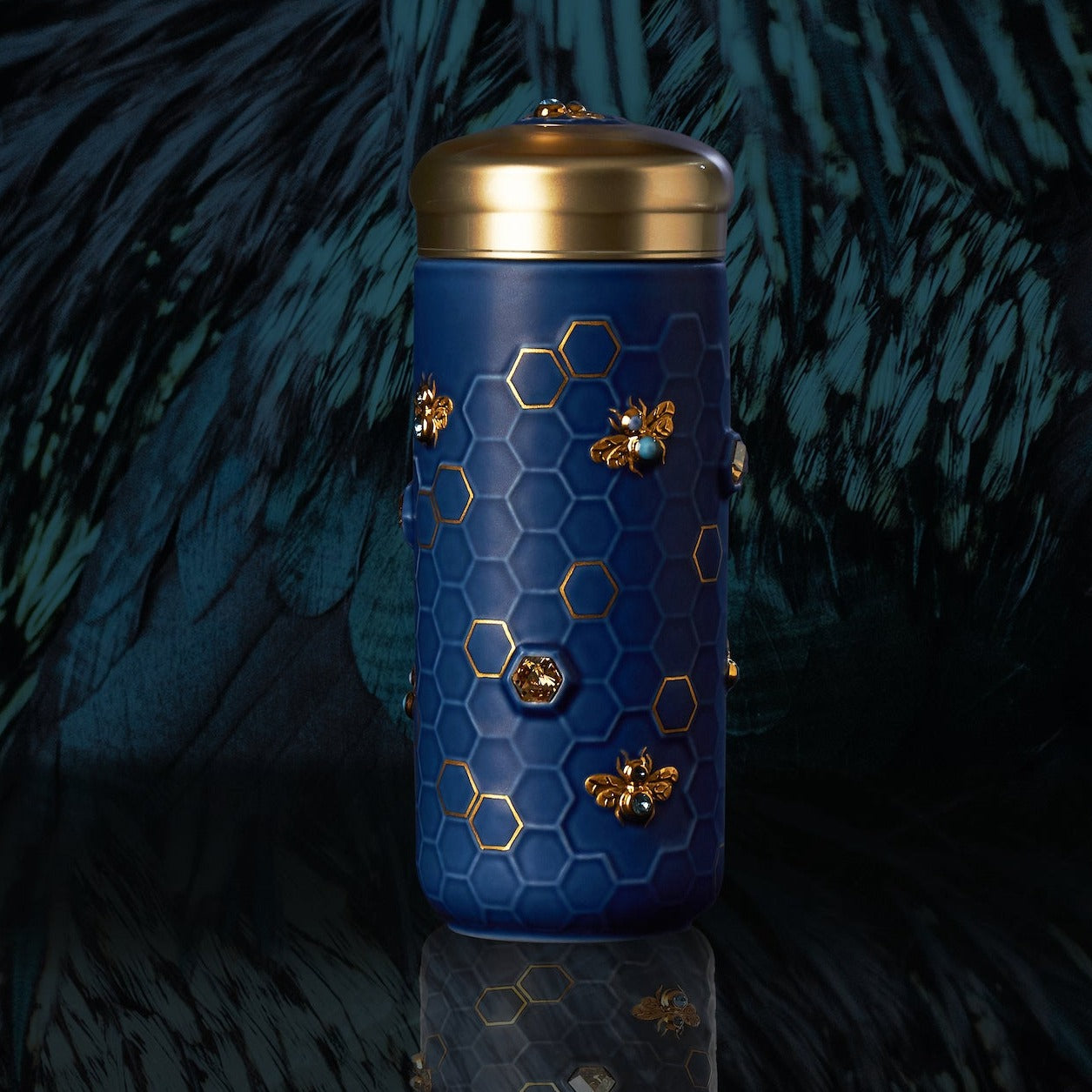 Honey Bee Travel Mug with Crystals