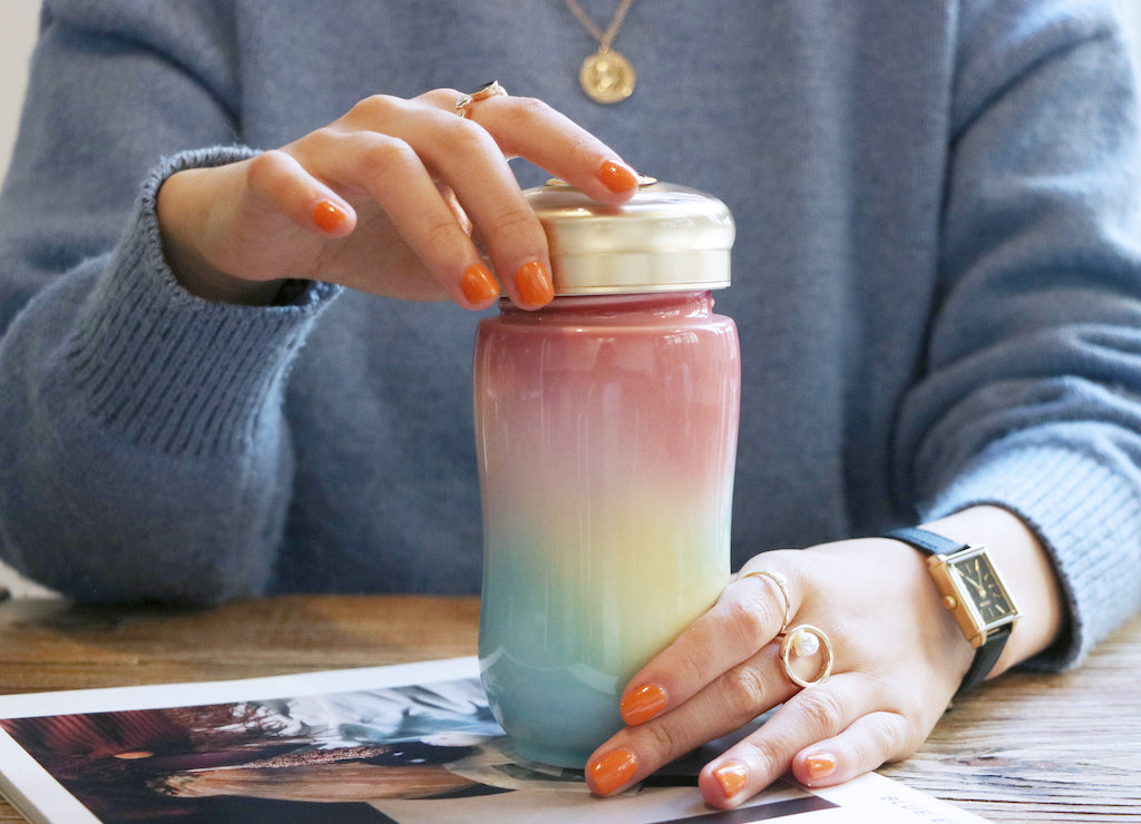 Rainbow with Swarovski element Tumbler