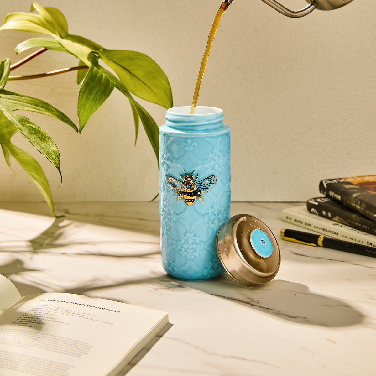 Queen Bee Crystal Travel Mug