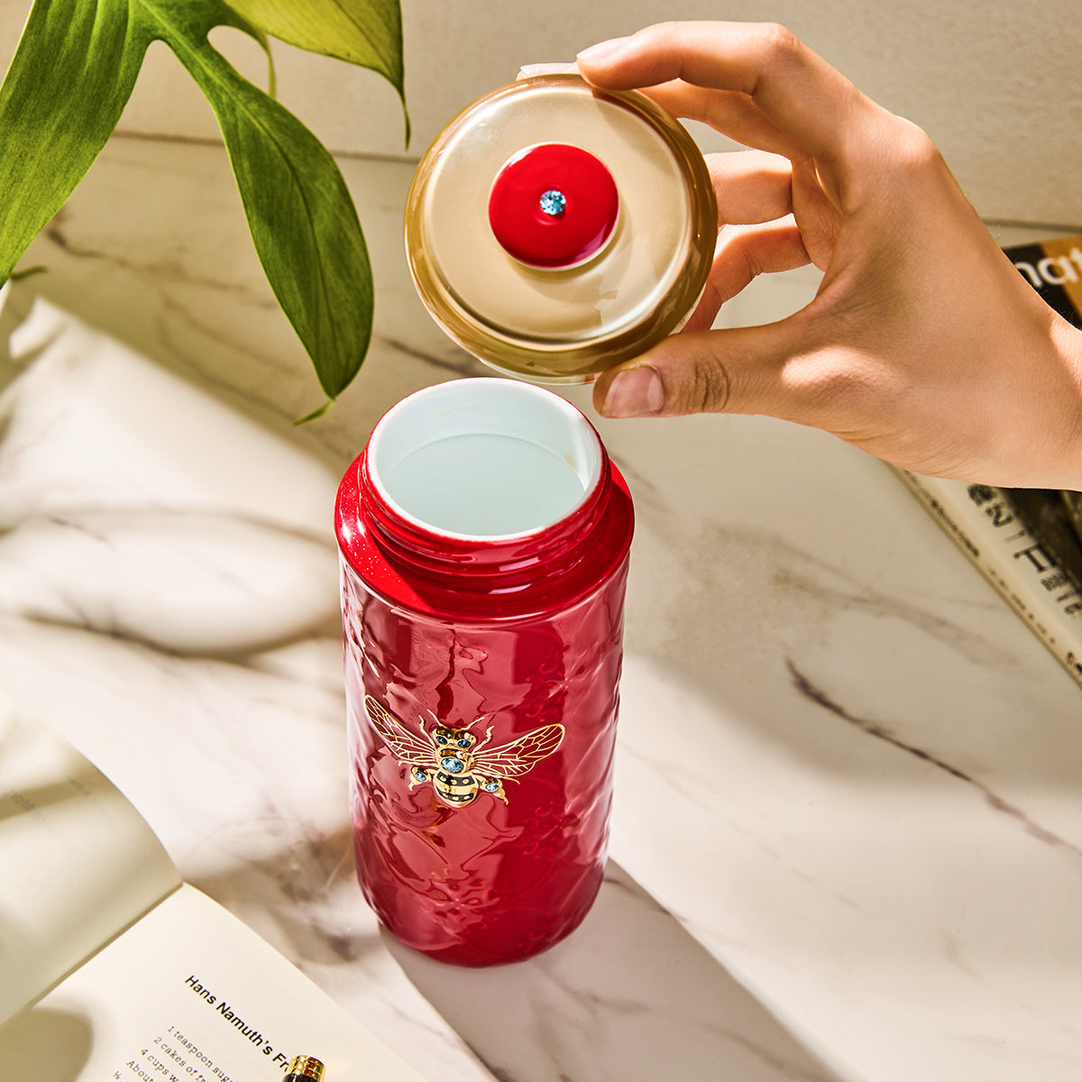 Queen Bee Crystal Travel Mug
