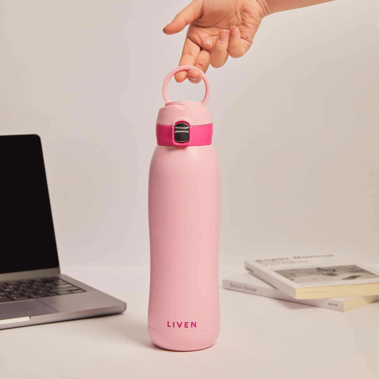 Liven Glow Pop™ Ceramic-Coated Water Bottle – 26 oz