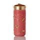 Pink and Hand Painted Gold Bees with Crystals