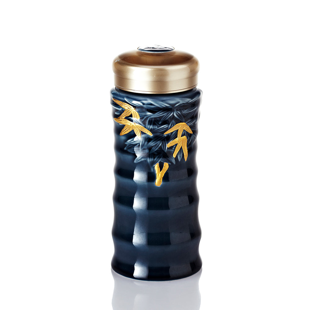Bamboo Leaves Ceramic Tumblers