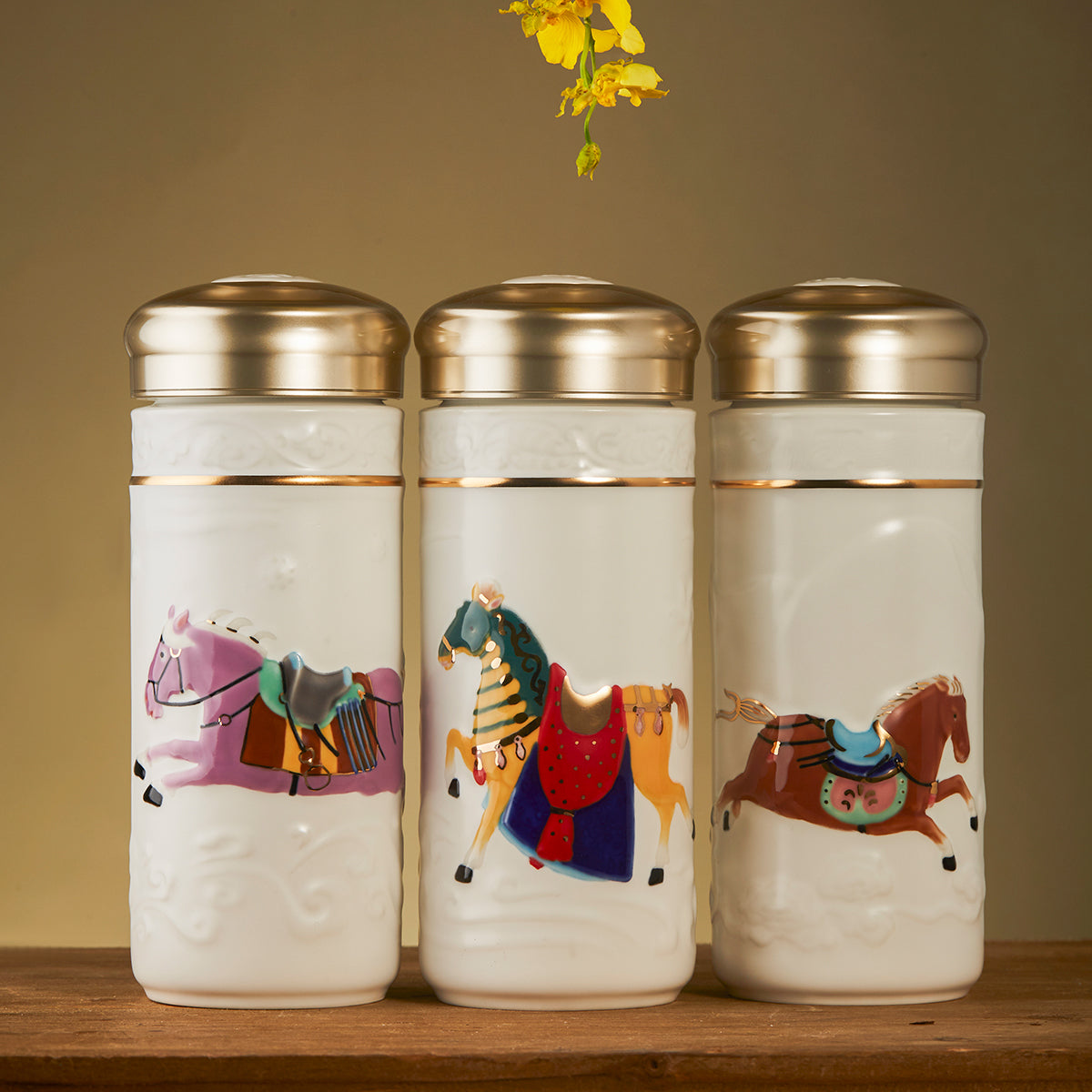 Prosperous Steeds Heritage Travel Mug Collection