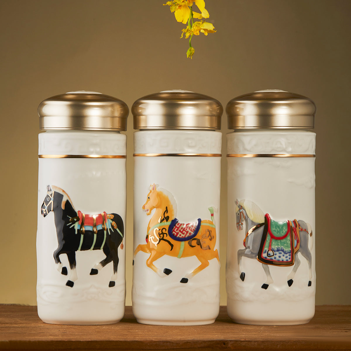 Prosperous Steeds Heritage Travel Mug Collection