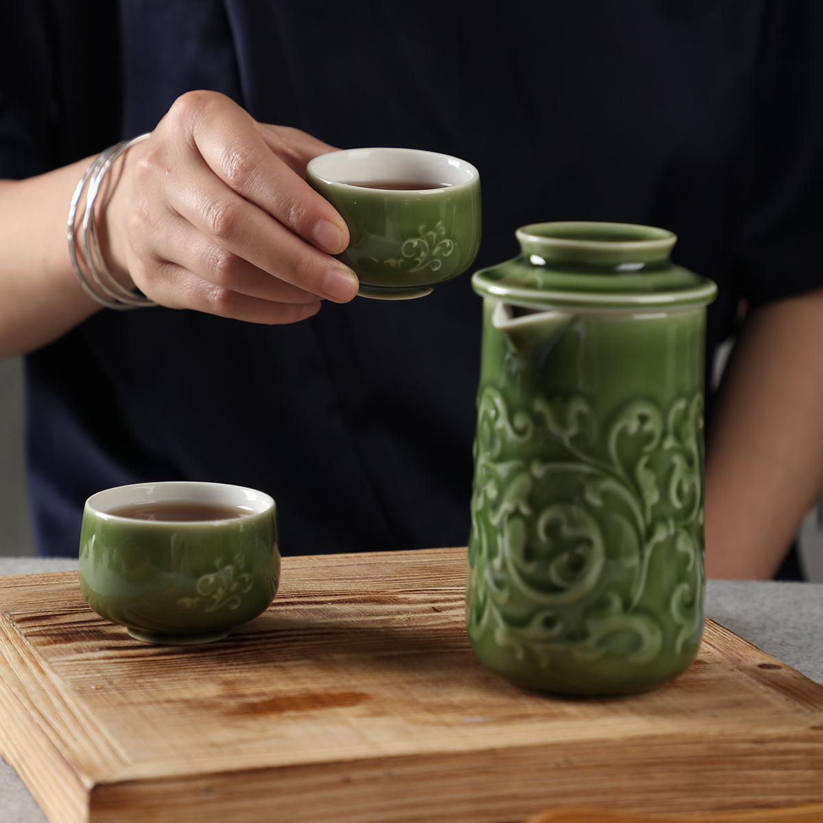 Flourishing Peony Tea Set