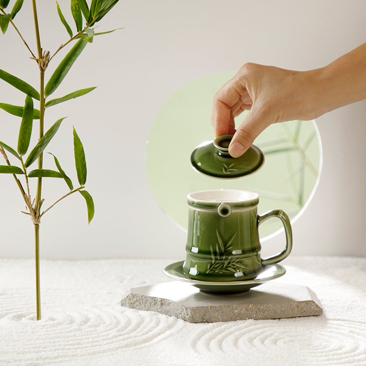 Bamboo Gentleman Tea Cup Set