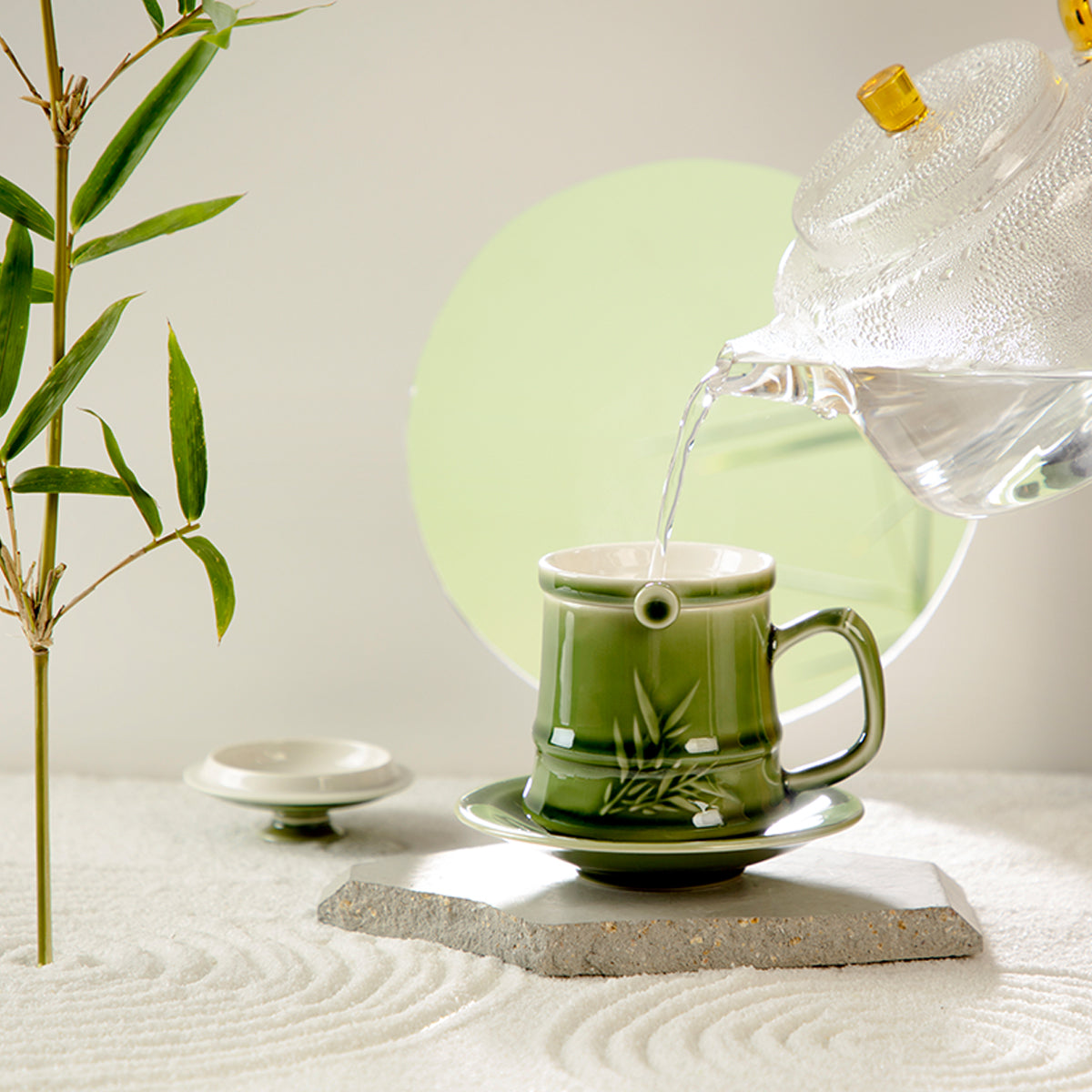 Bamboo Gentleman Tea Cup Set