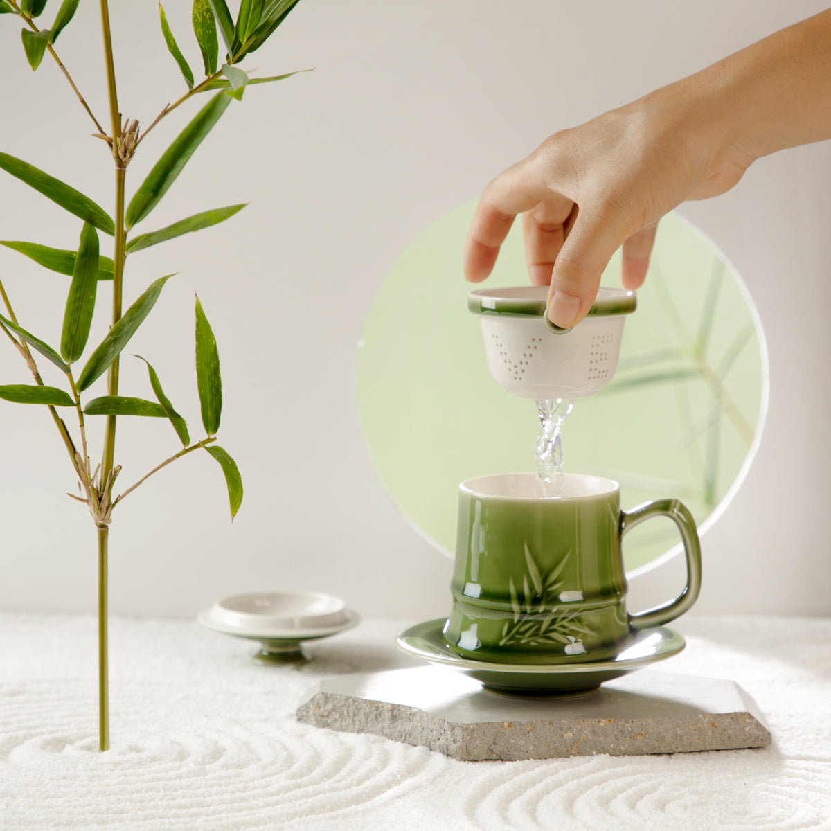 Bamboo Gentleman Tea Cup Set