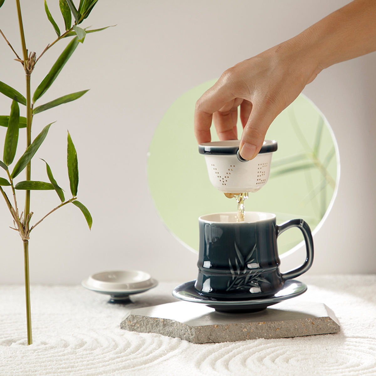 Bamboo Gentleman Tea Cup Set