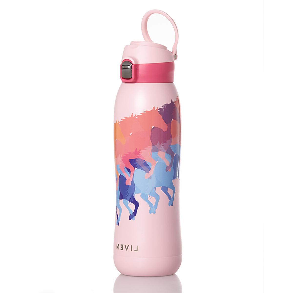 Liven Glow Ceramic-Coated Water Bottle 26 oz - Horse Year Edition
