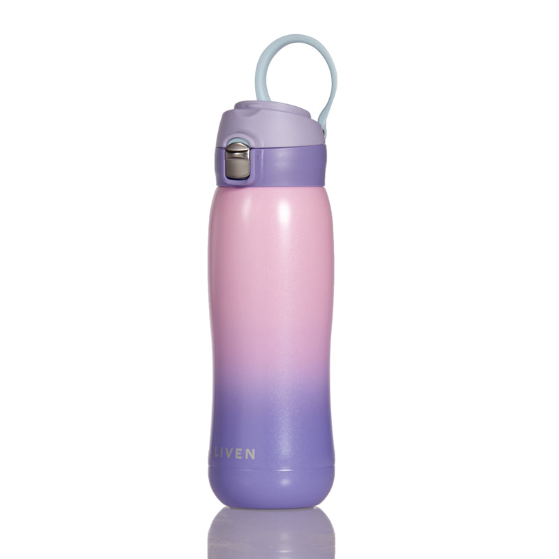 Liven Glow Rainbow™ Ceramic-Coated Water Bottle – 17 oz