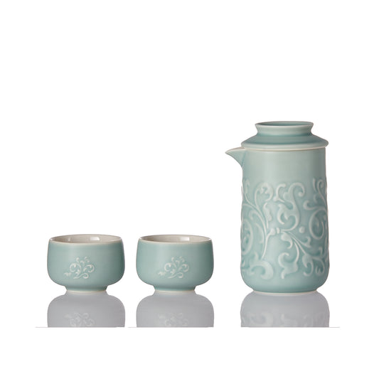 Flourishing Peony Tea Set