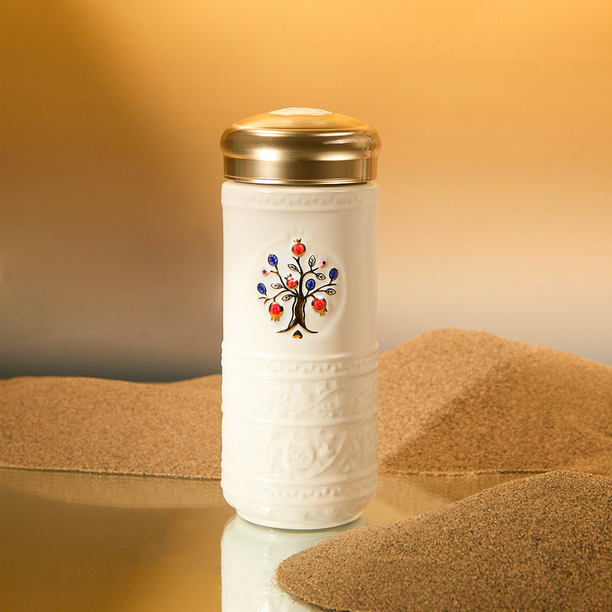 Tree of Life Crystal Travel Mug