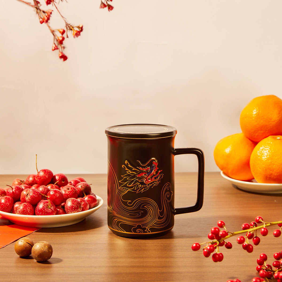 Auspicious Cloud Dragon Tea Mug