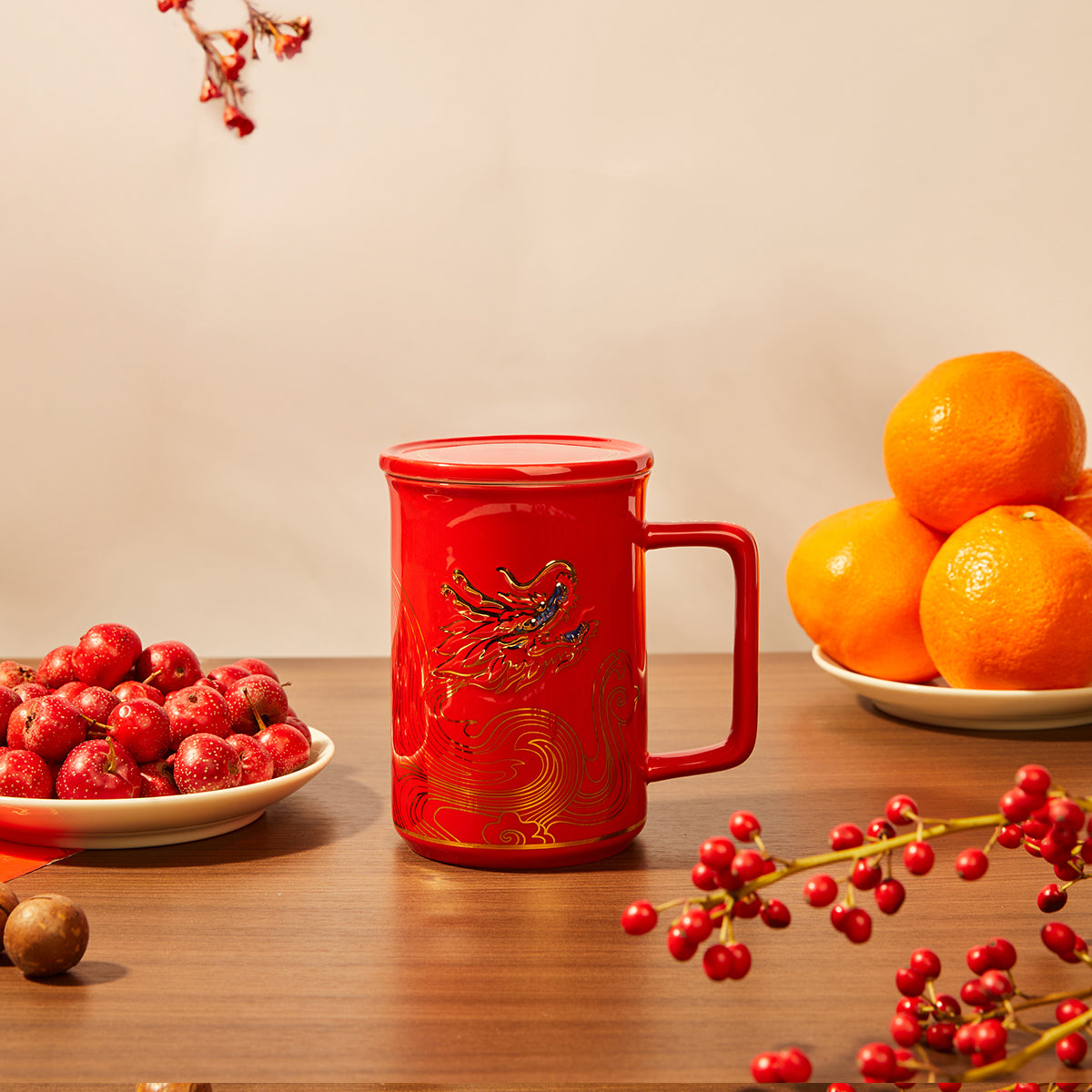 Auspicious Cloud Dragon Tea Mug