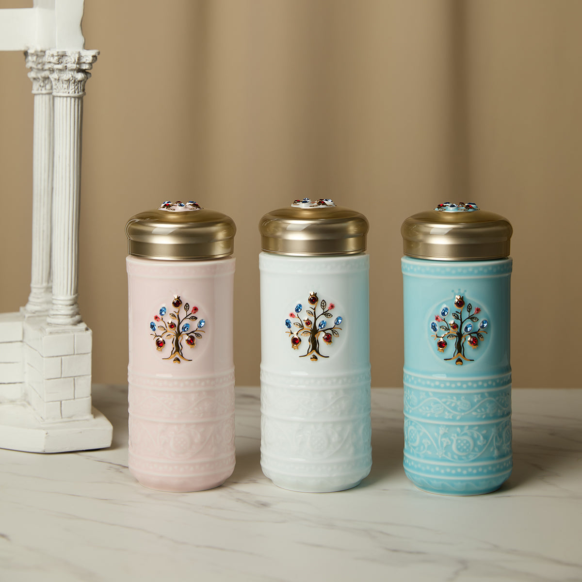 Tree of Life Crystal Travel Mug