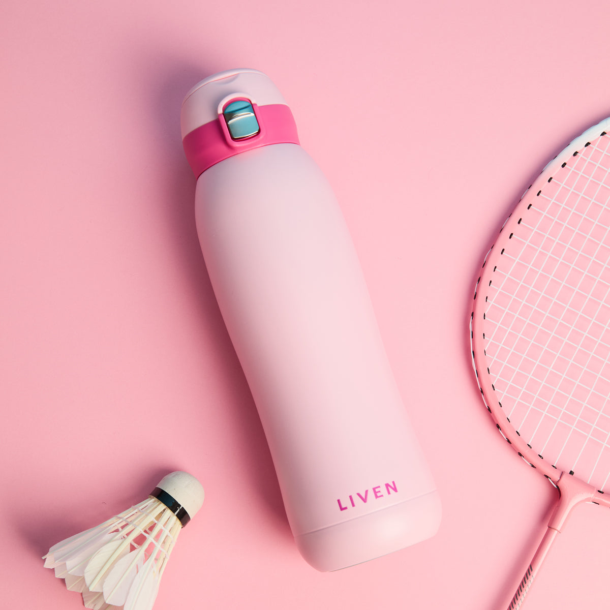 Liven Glow Pop™ Ceramic-Coated Water Bottle – 26 oz