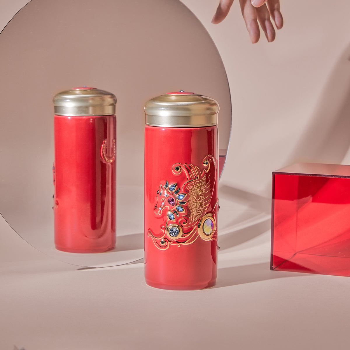 Royal Pegasus Crystal Travel Mug