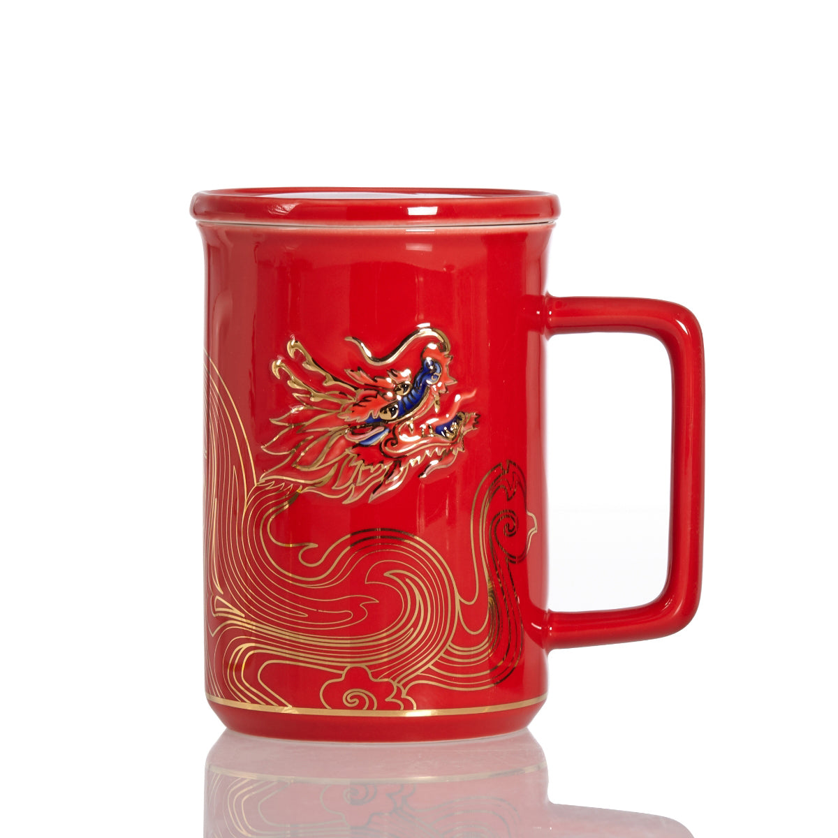 Auspicious Cloud Dragon Tea Mug