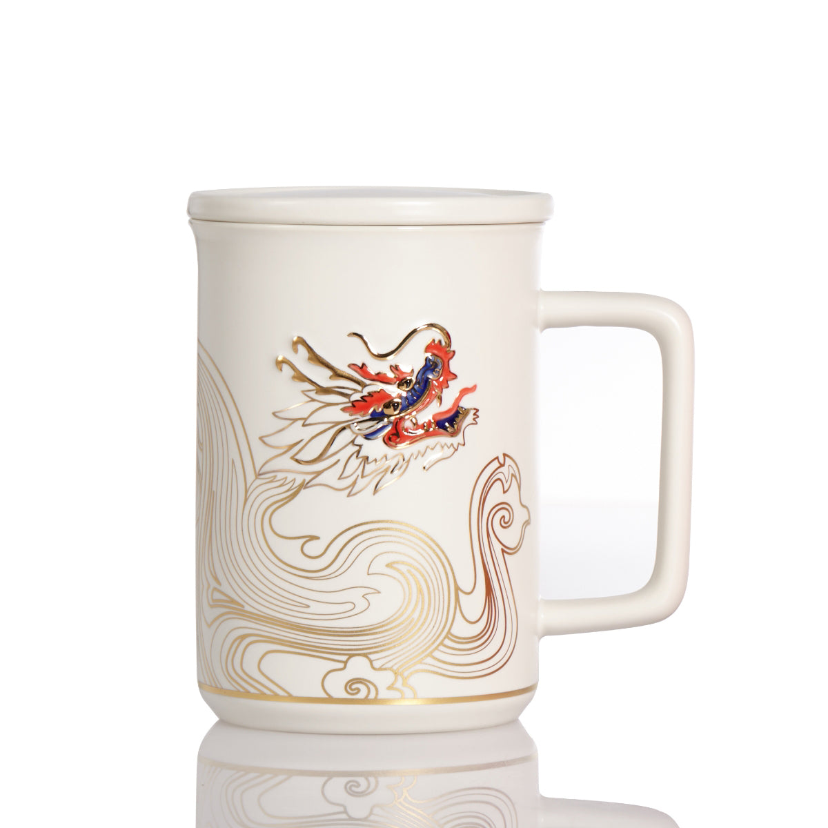 Auspicious Cloud Dragon Tea Mug