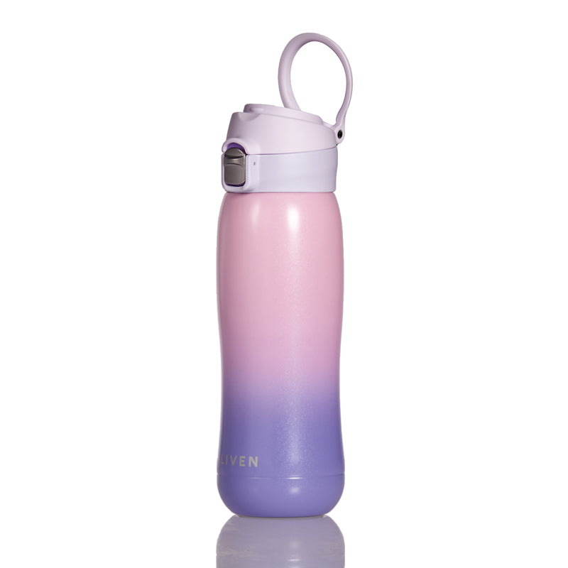 Liven Glow Rainbow™ Ceramic-Coated Water Bottle – 17 oz