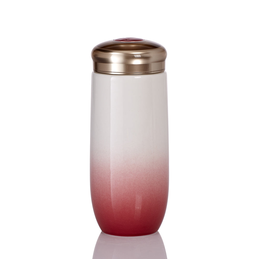 Red Ombre Ceramic Tumbler