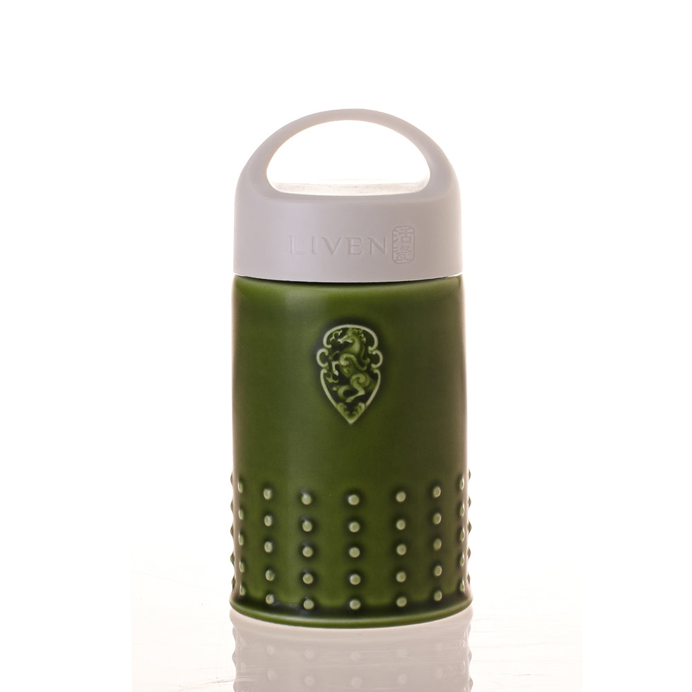 Ruyi with Horse Tumbler with Travel Lid