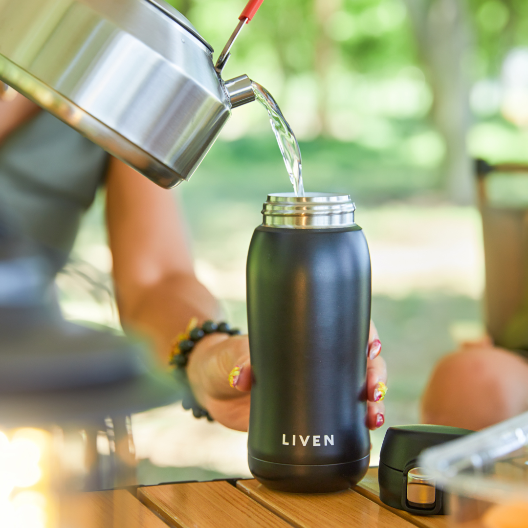 Liven Glow Classic Ceramic-Coated Water Bottle