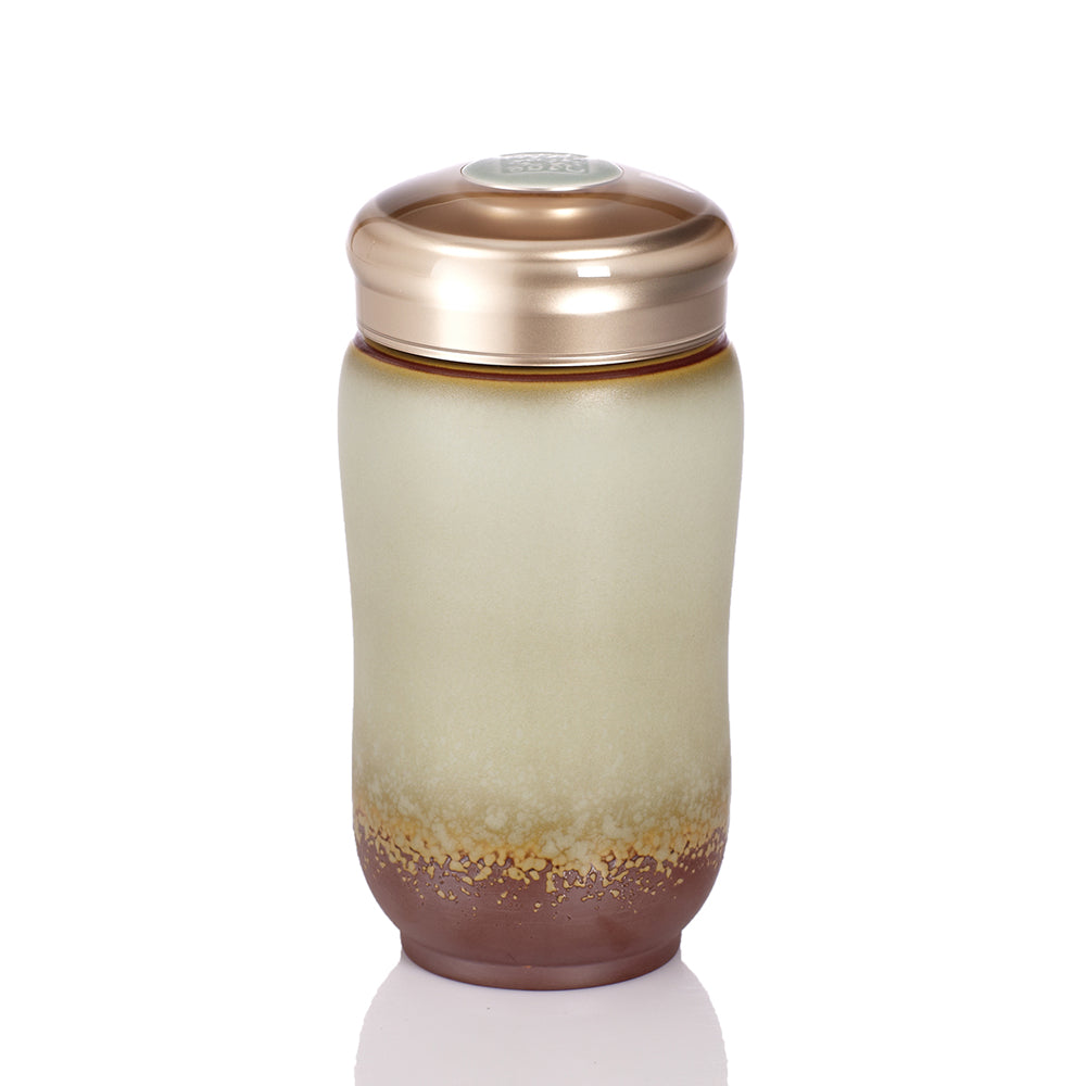 Liven Clay Happiness Tumbler with Acrylic Lid