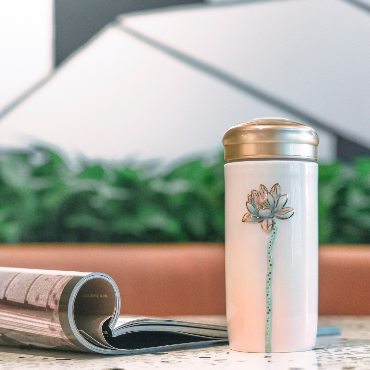 Lotus Beauty Tea Tumbler