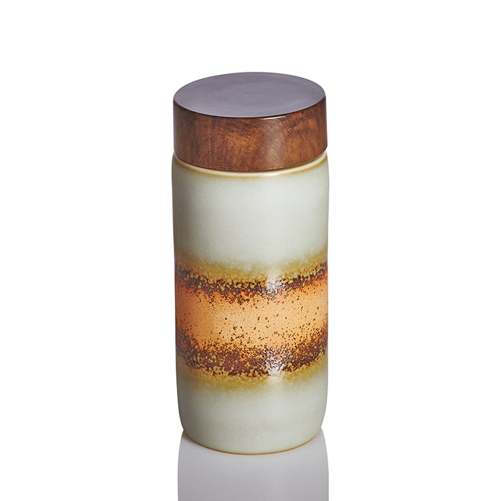 Liven Clay Cheer Up Tumbler with Walnut Lid