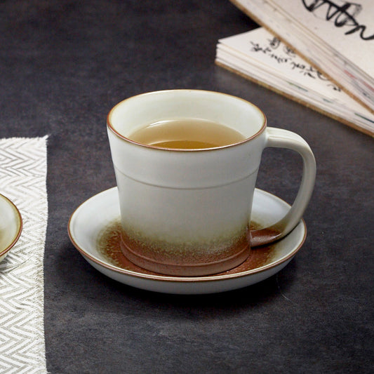 Liven Clay Timeless Heritage Coffee Cup & Saucer Set