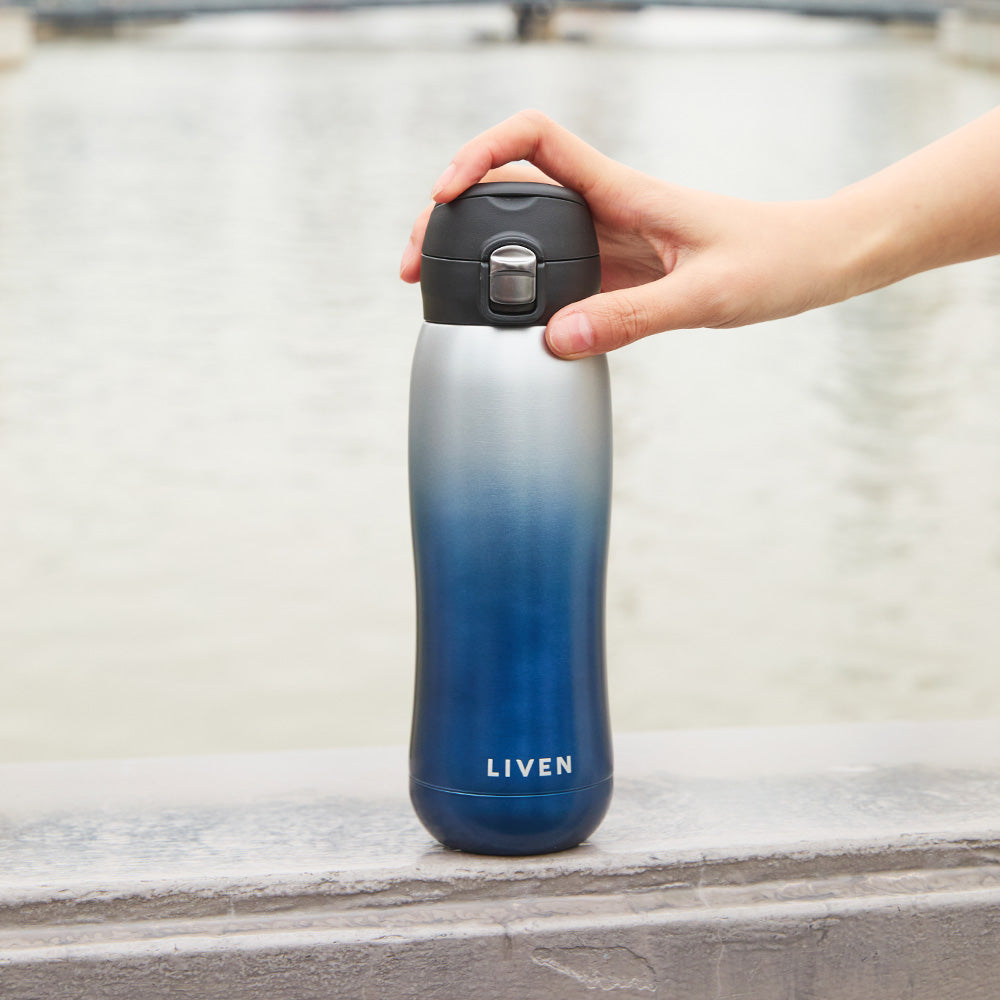 Liven Glow Classic Ceramic-Coated Water Bottle