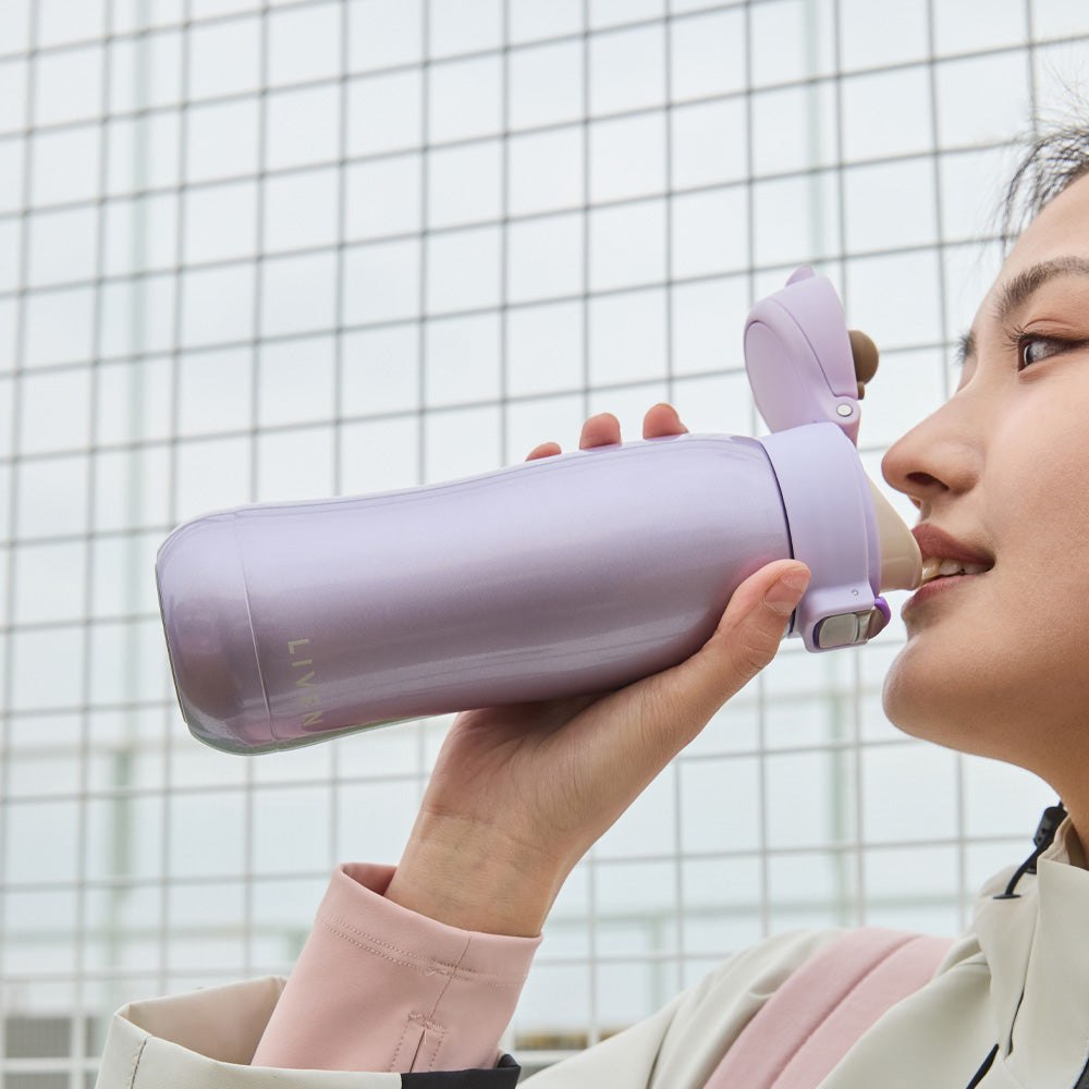 Liven Glow Classic Ceramic-Coated Water Bottle