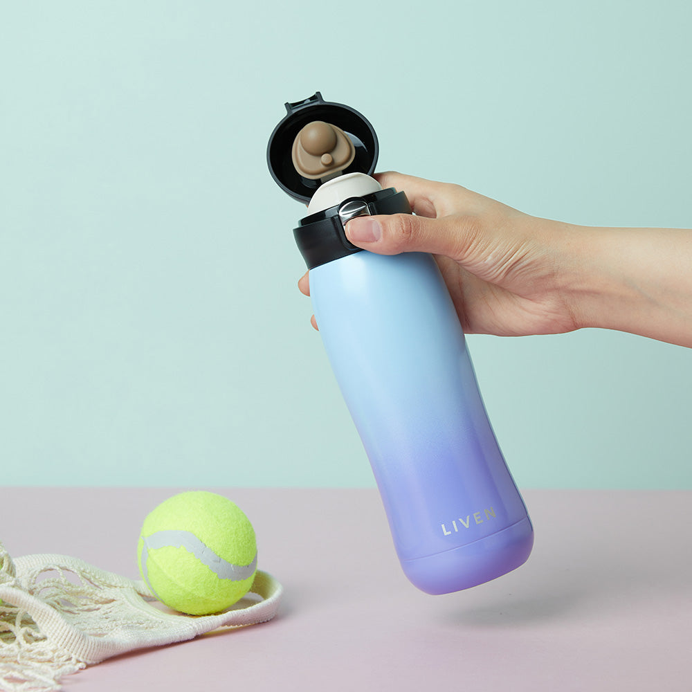 Liven Glow Rainbow™ Ceramic-Coated Water Bottle – 17 oz