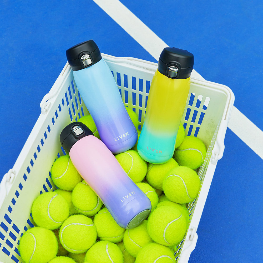Liven Glow Rainbow™ Ceramic-Coated Water Bottle – 17 oz