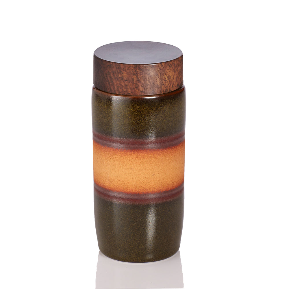 Liven Clay Cheer Up Tumbler with Walnut Lid