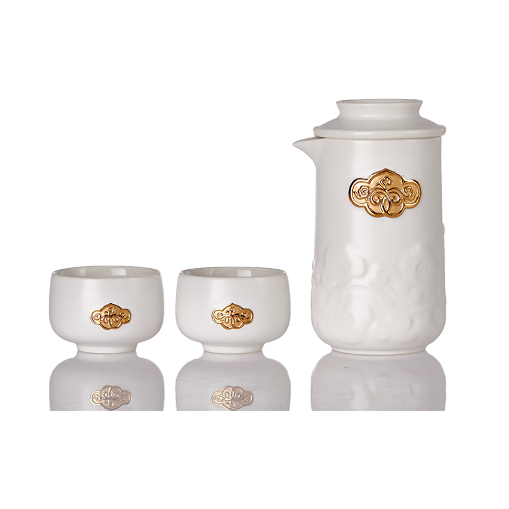 Ruyi Kung Fu Tea Set ( 1 Pot with 2 Cups ) with Carrying Case